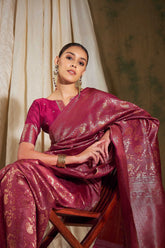 Womens Fashion Ethnic Pink Color Sarees-MLSHWSA1176PNK0ONE