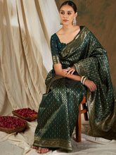 Womens Fashion Ethnic Green Color Sarees-MLSHWSA1180GRN0ONE