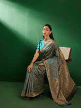 Womens Fashion Ethnic Blue Color Sarees-MLSHWSA1290BLU0ONE