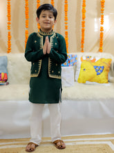 Kurta Pajama Set for Boys - Green | BR24KP72GRA