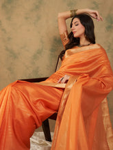Womens Fashion Ethnic Orange Color Sarees-MLSHWSA1233ORG0ONE