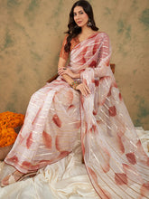 Womens Fashion Ethnic Rust Color Sarees-MLSHWSA1238RUS0ONE