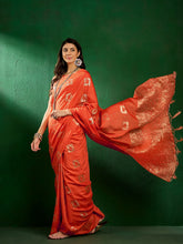 Womens Fashion Ethnic Orange Color Sarees-MLSHWSA1297ORG0ONE
