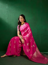 Womens Fashion Ethnic Pink Color Sarees-MLSHWSA1296PNK0ONE