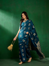 Womens Fashion Ethnic Teal Color Sarees-MLSHWSA1295TEL0ONE