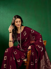Womens Fashion Ethnic Wine Color Sarees-MLSHWSA1294WNE0ONE