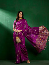 Womens Fashion Ethnic Purple Color Sarees-MLSHWSA1308PUP0ONE
