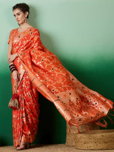 Womens Fashion Ethnic Orange Color Sarees-MLSHWSA1375ORG0ONE