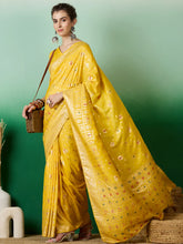 Womens Fashion Ethnic Yellow Color Sarees-MLSHWSA1389YLW0ONE
