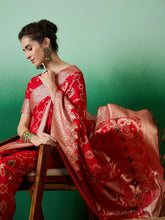 Womens Fashion Ethnic Red Color Sarees-MLSHWSA1397RED0ONE