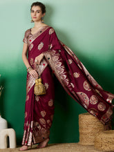 Womens Fashion Ethnic Maroon Color Sarees-MLSHWSA1401MRN0ONE