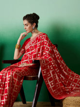 Womens Fashion Ethnic Red Color Sarees-MLSHWSA1412RED0ONE