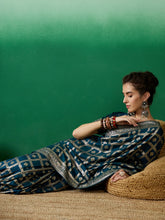 Womens Fashion Ethnic Teal Color Sarees-MLSHWSA1413TEL0ONE