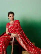 Womens Fashion Ethnic Red Color Sarees-MLSHWSA1417RED0ONE