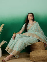 Womens Fashion Ethnic Sea Green Color Sarees-MLSHWSA1428SGR0ONE