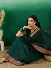 Womens Fashion Ethnic Green Color Sarees-MLSHWSA1432GRN0ONE