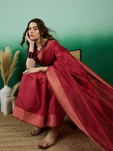 Womens Fashion Ethnic Red Color Sarees-MLSHWSA1433RED0ONE