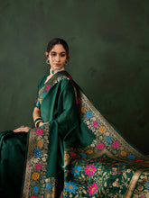 Womens Fashion Ethnic Green Color Sarees-MLSHWSA1462GRN0ONE
