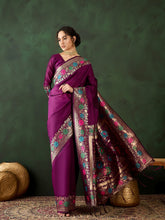 Womens Fashion Ethnic Purple Color Sarees-MLSHWSA1465PUP0ONE
