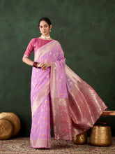 Womens Fashion Ethnic Lavender Color Sarees-MLSHWSA1476LVR0ONE