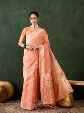 Womens Fashion Ethnic Orange Color Sarees-MLSHWSA1477ORG0ONE