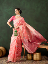 Womens Fashion Ethnic Peach Color Sarees-MLSHWSA1478PCH0ONE