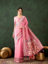 Womens Fashion Ethnic Pink Color Sarees-MLSHWSA1484PNK0ONE