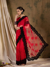 Womens Fashion Ethnic Red Color Sarees-MLSHWSA1137RED0ONE