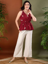 Stylum Women's Maroon Bandhej Printed Rayon Co-Ord Set (CSMAROONSIFT)