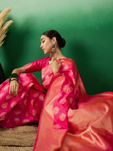 Womens Fashion Ethnic Pink Color Sarees-MLSHWSA1130PNK0ONE