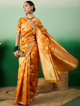 Womens Fashion Ethnic Orange Color Sarees-MLSHWSA1131ORG0ONE