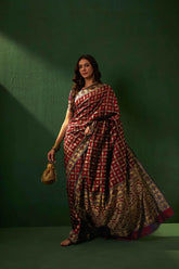 Womens Fashion Ethnic Maroon Color Sarees-MLSHWSA1158MRN0ONE