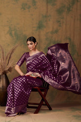 Womens Fashion Ethnic Purple Color Sarees-MLSHWSA1189PUP0ONE