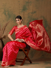 Womens Fashion Ethnic Red Color Sarees-MLSHWSA1191RED0ONE