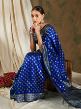 Womens Fashion Ethnic Blue Color Sarees-MLSHWSA1192BLU0ONE