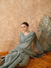 Womens Fashion Ethnic Grey Color Sarees-MLSHWSA1528GRY0ONE