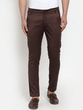 DesiQlo Men's Brown Solid Formal Trousers ( FGP 253Coffee )