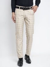 DesiQlo Men's Cream Formal Trousers ( FGP 261Cream )