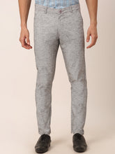 DesiQlo Men's Grey Linan Cotton Formal Trousers ( FGP 273Grey )