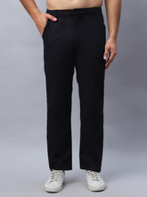 Straight Fit Solid Trousers For Men ( FGP 280Black )