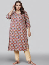 Women Pink Floral Printed Casual Regular Kurta-GI-AP-AHKUCNDP-1163
