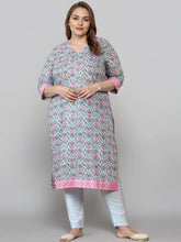 Women Blue Printed Regular Fit Smart Casual Kurta Set-GI-AP-AHKUPN-COMBO-1152