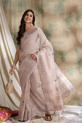 Womens Fashion Ethnic Grey Color Sarees-MLSHWSA1593GRY0ONE