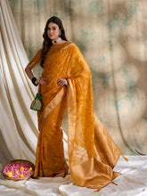 Womens Fashion Ethnic Gold Color Sarees-MLSHWSA1586GLD0ONE