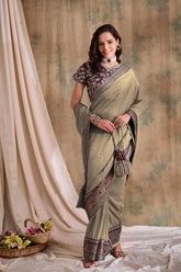 Womens Fashion Ethnic Beige Color Sarees-MLSHWSA1565BEI0ONE