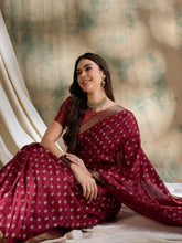 Womens Fashion Ethnic Maroon Color Sarees-MLSHWSA1546MRN0ONE