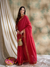 Womens Fashion Ethnic Red Color Sarees-MLSHWSA1550RED0ONE