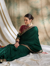 Womens Fashion Ethnic Green Color Sarees-MLSHWSA1556GRN0ONE