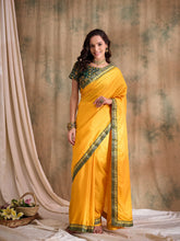 Womens Fashion Ethnic Yellow Color Sarees-MLSHWSA1559YLW0ONE