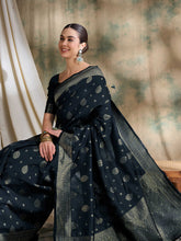 Womens Fashion Ethnic Black Color Sarees-MLSHWSA1497BLK0ONE